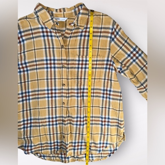 Sonoma Goods For Life Everyday Flannel Shirt Large - Picture 5 of 7